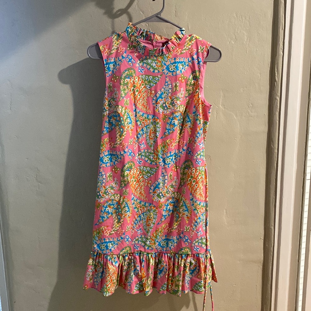 STAUD paisley mini dress